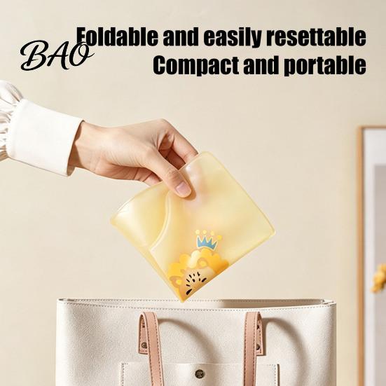 Adjustable Neck Bibs Silicone Baby Bib with Food Catcher Pocket, Waterproof Lightweight Babies Feeding Bib, Foldable for Infant Toddler