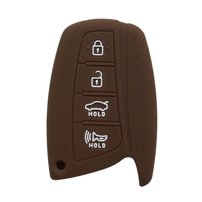 Remote Silicone Car Key Holder Shell Fob For Hyundai Grand Santa Fe Genesis Grandeur HG Ix45 Elantra Accent Key Cover Control