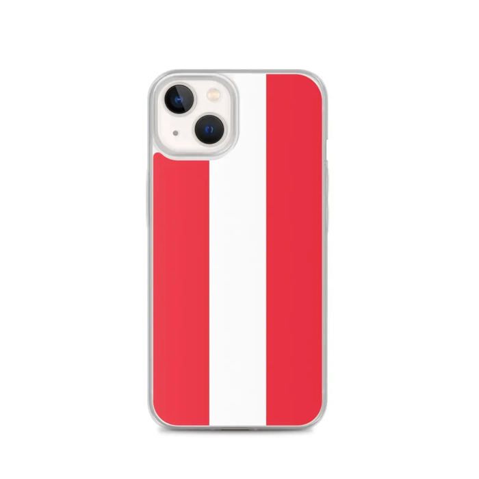Coque Pour iPhone - PIXELFORMA - iPhone 13 - Drapeau De l'Autriche - Silicone Souple - Design Léger
