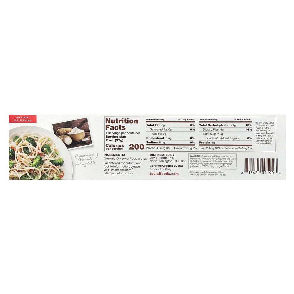 Jovial Grain-Free Cassava Spaghetti 227g (8oz)