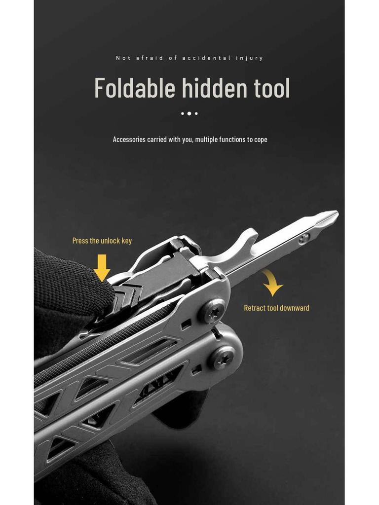 Outdoor Portable Multifunctional Folding Knife and Pliers Camping Tool