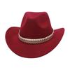 British Jazz Hat Men'S And Women'S High-End Flash Rhinestone Accessory Hat Cowboy Hat