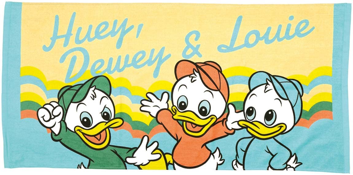 

Skater Compact Bath Towel Disney Retro 50cm x 104cm Huey, Dewey, Louie, TOB100-A