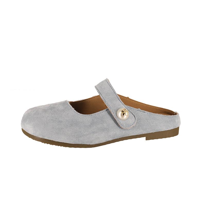 Shoes Women's Spring and Summer New Thick-soled Bag Head Half Slippers Pregnant Women Non-slip Outer Wear One Pedal Lazy Ugly Cute Tide