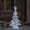 Christmas Tree with 100 Cold White LEDs 120 Cm Acrylic