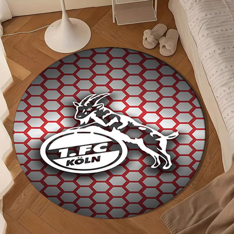 Goat Football Club Koln Round mat Home Decor, Chair rug For livingroom,Bedroom, doormat home decor Birthday Gift Christmas Gifts