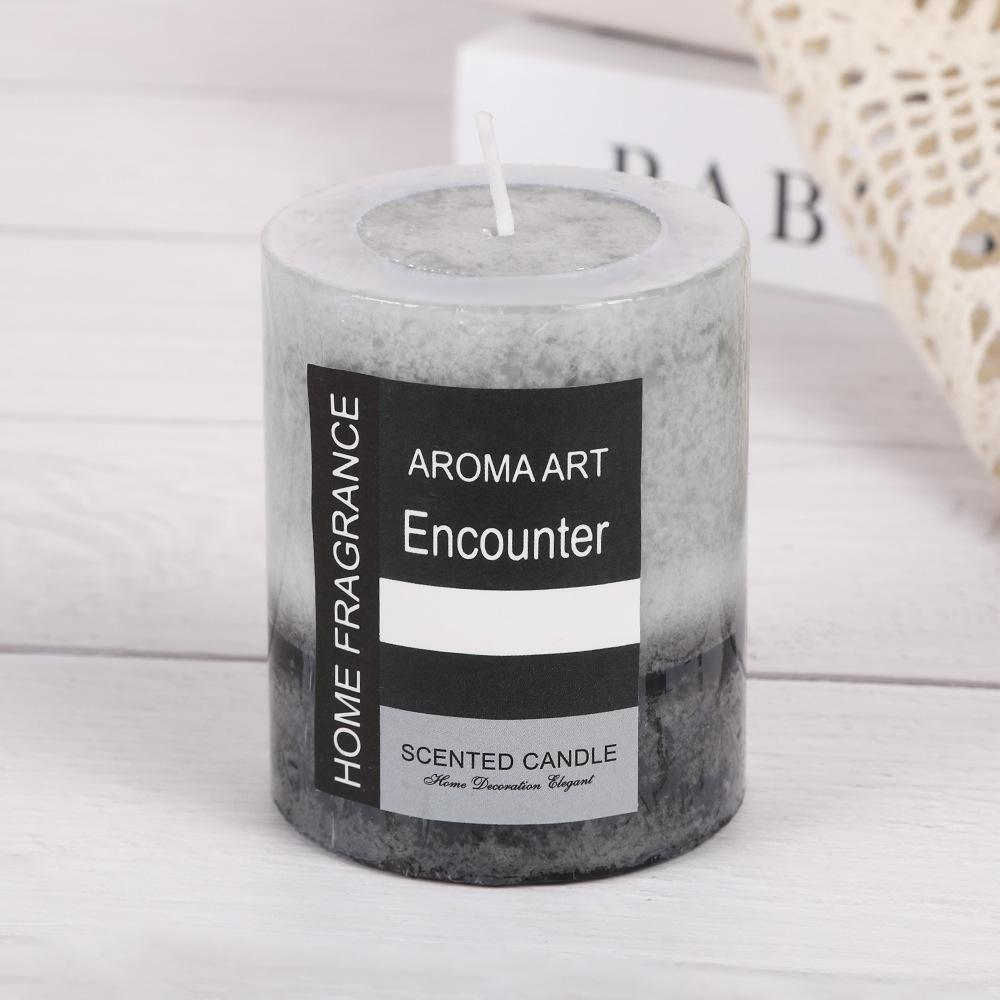 Handmade Retro Cylindrical Scented Candles for Home Non-romantic Emergency Lighting Wedding Church Candles