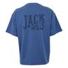 Jack Wills Mens Back Print Distressed Hem Regular T-Shirt