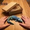 3D Printed Fidget Animal Crocodile Toy, Articulated Figurine, Realistic Flexible Party Favors for Children Reptile Sensory Desk Ornament Stress Relief