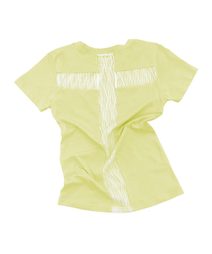 FANCY CLUB Back Cross Tee (Lemon) F26Qb073