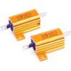 10 Watt 10 Ohm 5% Wirewound Resistor Electronic Aluminium Shell Resistor Gold (Pack of 2)