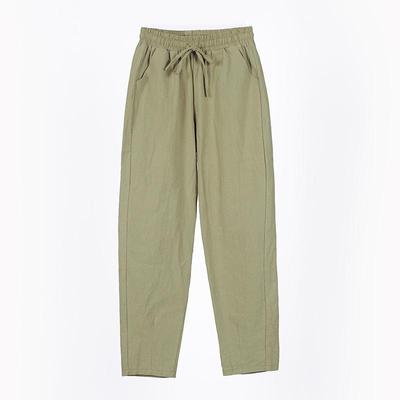Nine-point Pants Spring Summer Thin Straight Loose Casual Pants Women's Solid Color Trousers