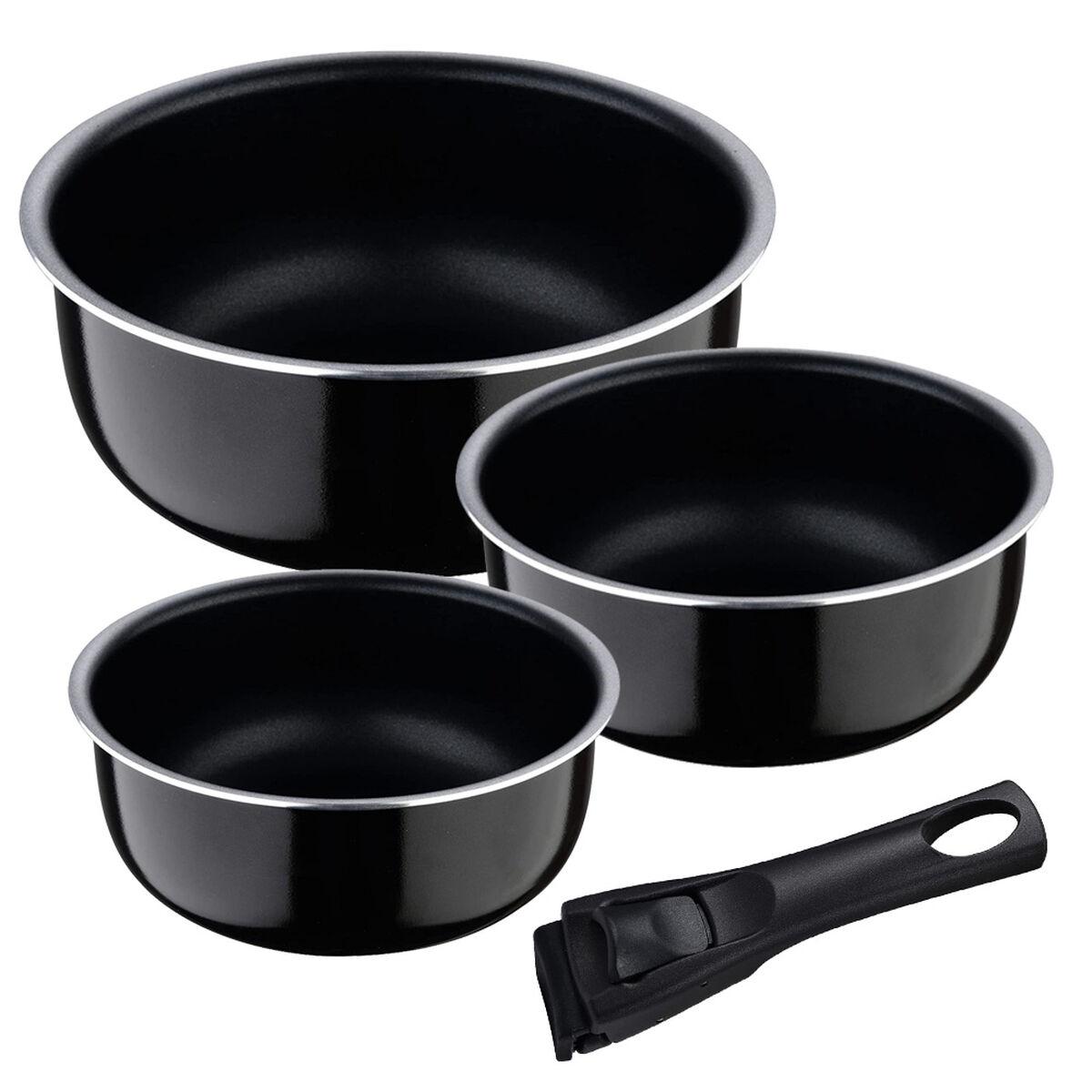 

Набор алюминиевых кастрюль Bergner Click & Cook из 3 предметов