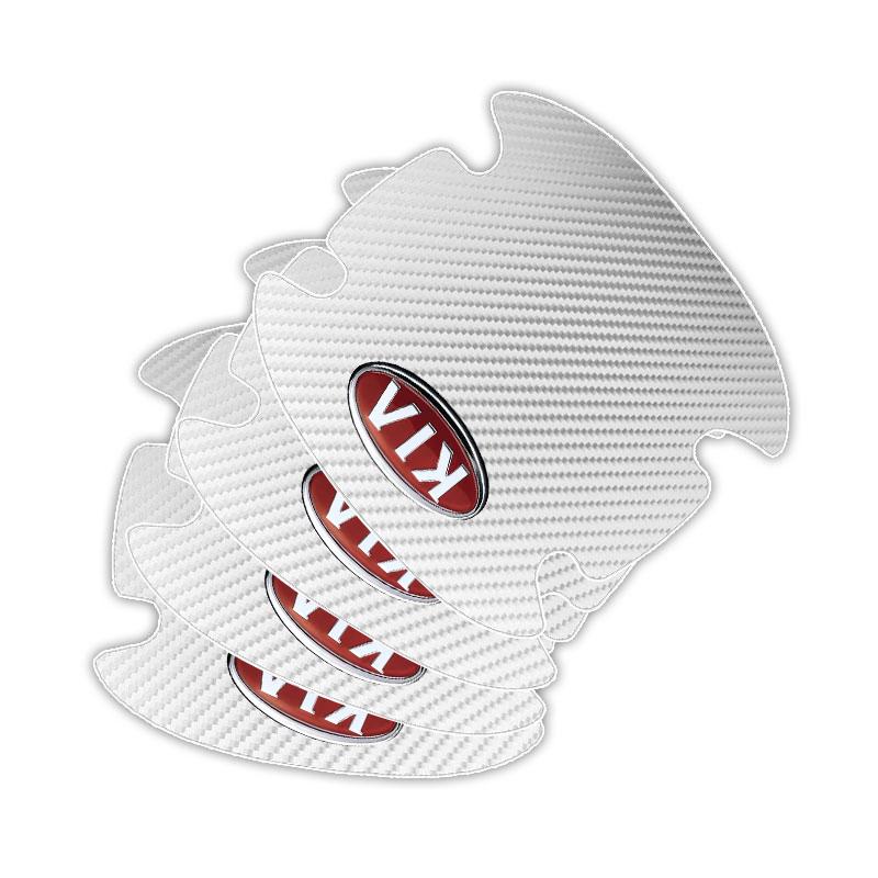 4KS Ochrana kliky dveří auta 3D nálepka emblém dekorace pro KIA Ceed Sportage Rio K5 k6 K7 K8 Optima Cerato Proceed Venga Sedona Forte