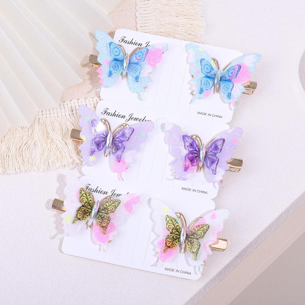 Cross-Border Butterfly Hair Clip for Girls - Ancient Costume Style Hair Accessory