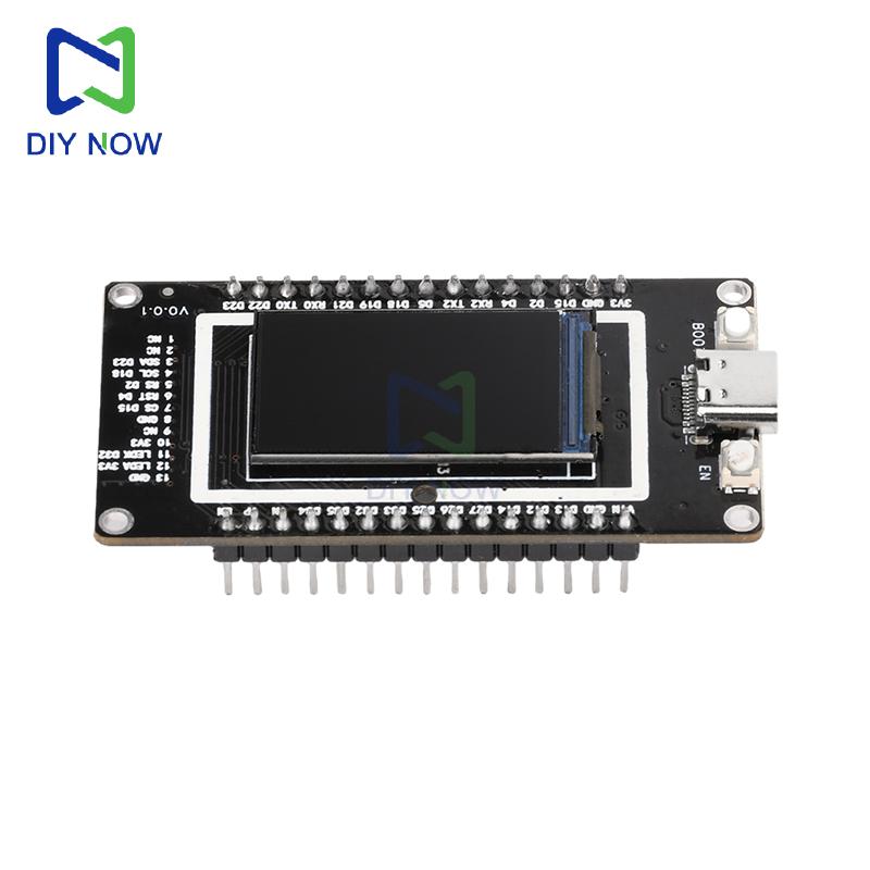 ESP32 1.14-inch LCD screen Wi-Fi Bluetooth development board onboard ESP32-32 module Type-C port soldered pin headers