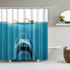 Animals Elephant Shark Octopus Deer Shower Curtains Bathroom Waterproof Polyester Curtain for Bathroom Shower