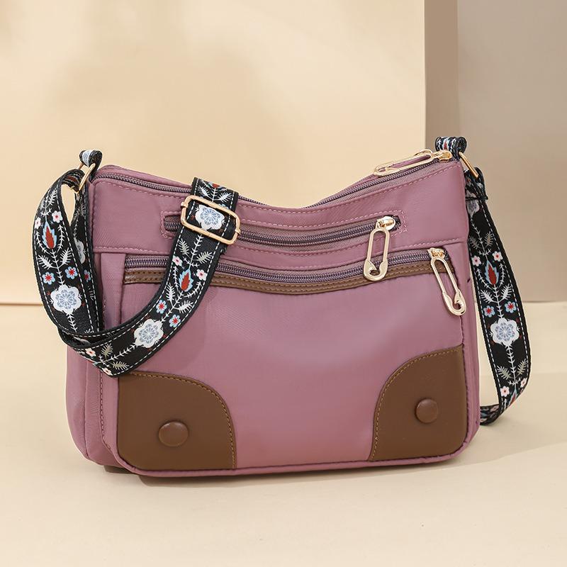 Soft leather mother bag new casual simple double-layer large-capacity shoulder oblique span bag small bag women's bag