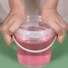 Leakproof Food Containers 2PCS Round Buckets, with Lid And Handle Disposable Containers, Moisture Proof Jars Stackable Food-grade Plastic Storage