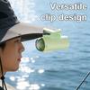 Mini Tragbarer Persönlicher Ventilator Digitales Display Leiser Betrieb Drehbarer Clip Hutventilator Wiederaufladbar Nackenventilator zum Aufhängen mit Lanyard