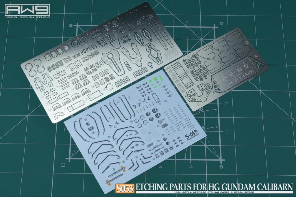 HG 1/144 Gundam Caliburn Modification Detail Up High Quality Stainless Steel Parts with Water Transfer Decal [item]