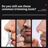 Electric Nose Hair Trimmer for Men, Rechargeable Nose Hair Scissors, Nose Cleaner, Nose Hair Shaver and Groomer
