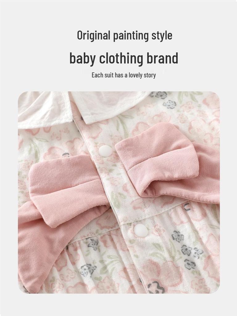 Combinaison d'été en pur coton pour bébé - Barboteuse douce pour nouveau-né et tenue pour la climatisation
