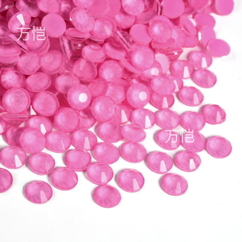 

Pink Series Crystal Glass Flat Bottom Diamond Diy Rhinestone Nail Drill Mobile Phone Case Violent Bear Rhinestone Accessories Jewelry SS8 (diameter 2.3-2) 1440 pcs/pack