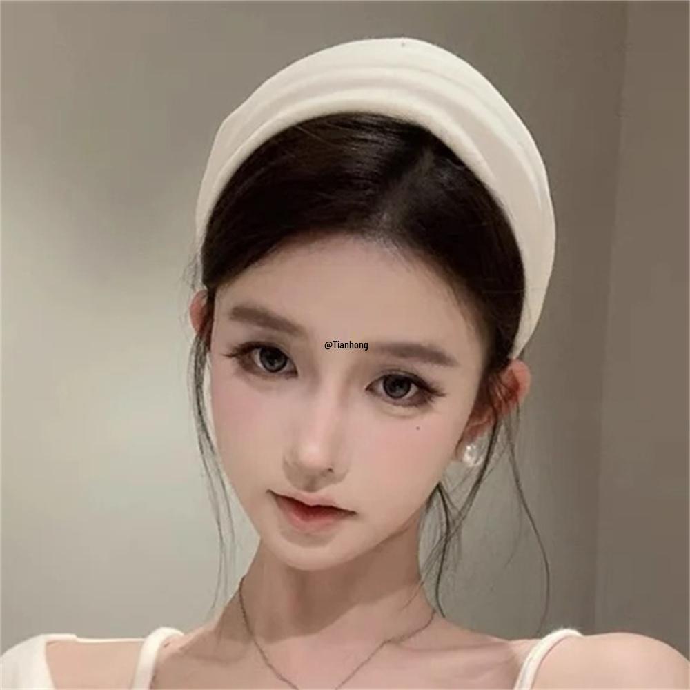French Plain Wide Headband for Women - Enhances Features, Stylish Hair Accessory