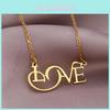 Stunning Elegant Stainless Steel Love Necklace For Women Perfect For Valentine's Day Gifts
