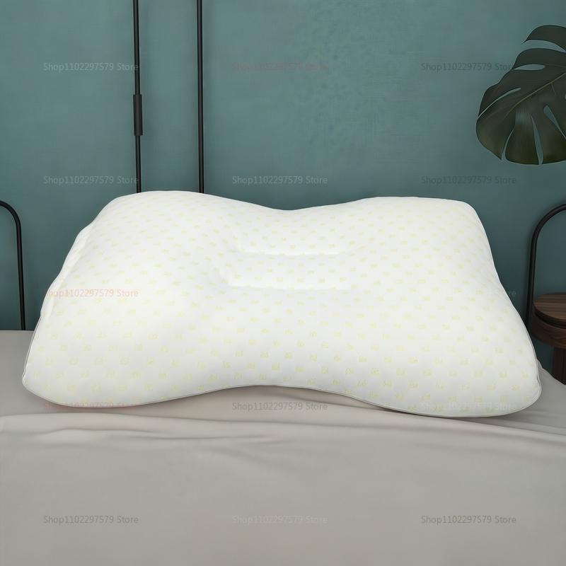 Cervical Orthopedic Neck Pillow Memory Foam for Pain Relief and Better Sleep Soybean Fiber SPA Massage Pillow for Home Travel