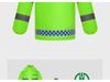 Duty Reflective Raincoat & Pants Set for Traffic and Sanitation Patrol