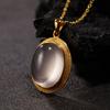 Natural Colored Treasure Powder Crystal Necklace Pendant Chinese Antique S925 Sterling Silver Xiaohongshu