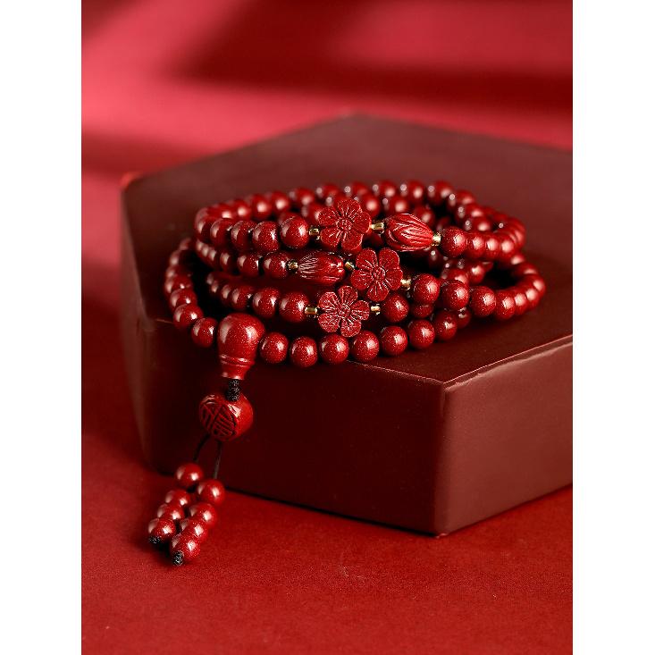 High-content purple gold sand cinnabar bracelet108Beaded Bracelet Tourist Area Normal content
