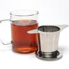 1pc Stainless Steel Fine Mesh Tea Infuser Basket With Dual Handle Loose Leaf Tea Funnel Strainer For Tea Room Home Use