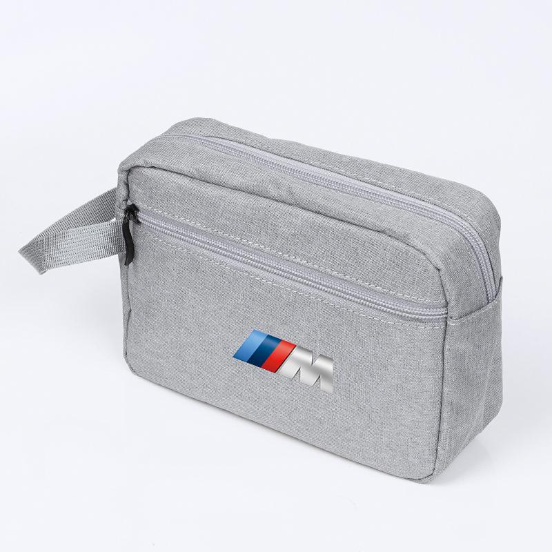 Car Interior Canvas Hand Storage Bag Auto Organizer Accessories For BMW E90 G80 M3 G30 M5 F82 F83 F20 F21 G42 F95 F96 G06 G07 M2 MVGJX1
