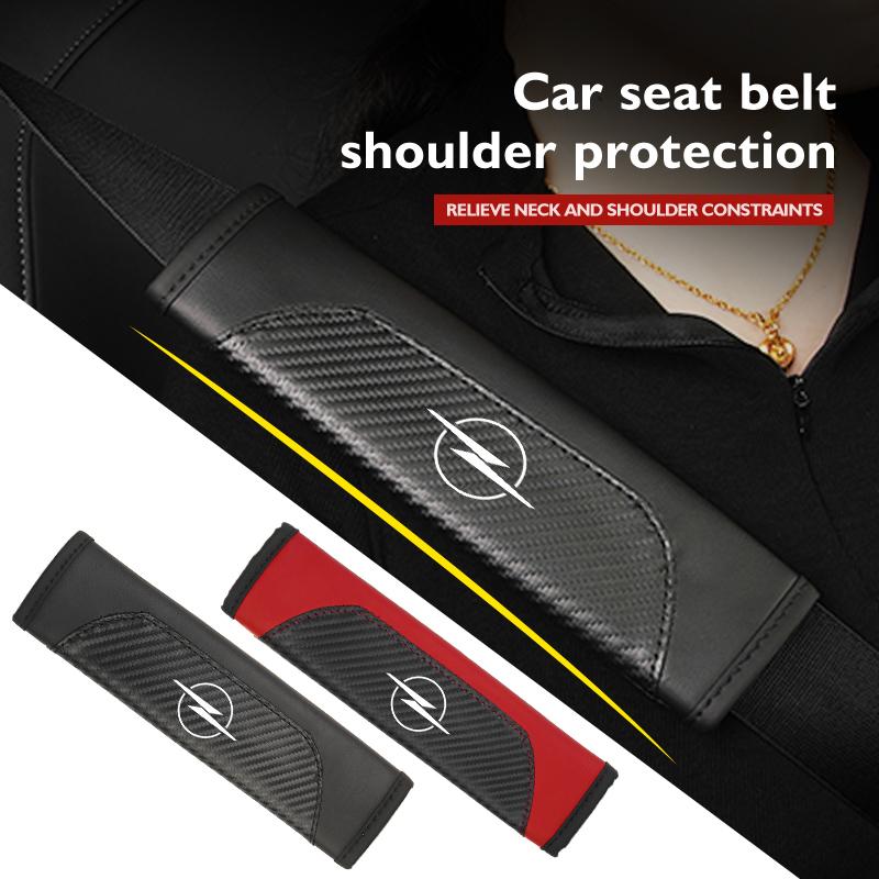 AAAYS1 For Opel Car Seat Belt Cover Shoulder Pad Anti-slip Auto Protection Pad Accessories Insignia Corsa Grandland Antara Zafira Mokka