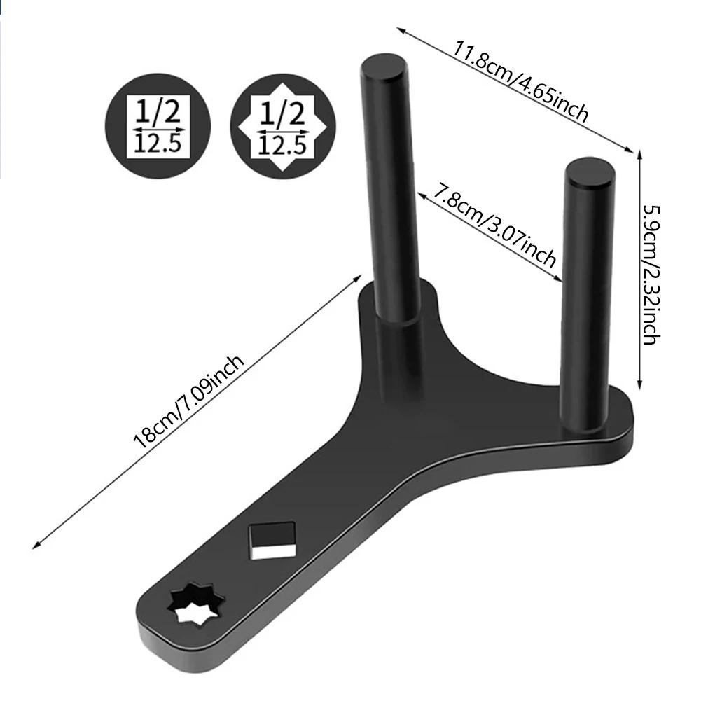 

Инструмент для снятия нижнего рычага управления автомобилем и шарового шарнира. Экономящий труд инструмент для разборки нижнего рычага автомобиля. Отделение шаровой головки маятникового рычага. чёрный