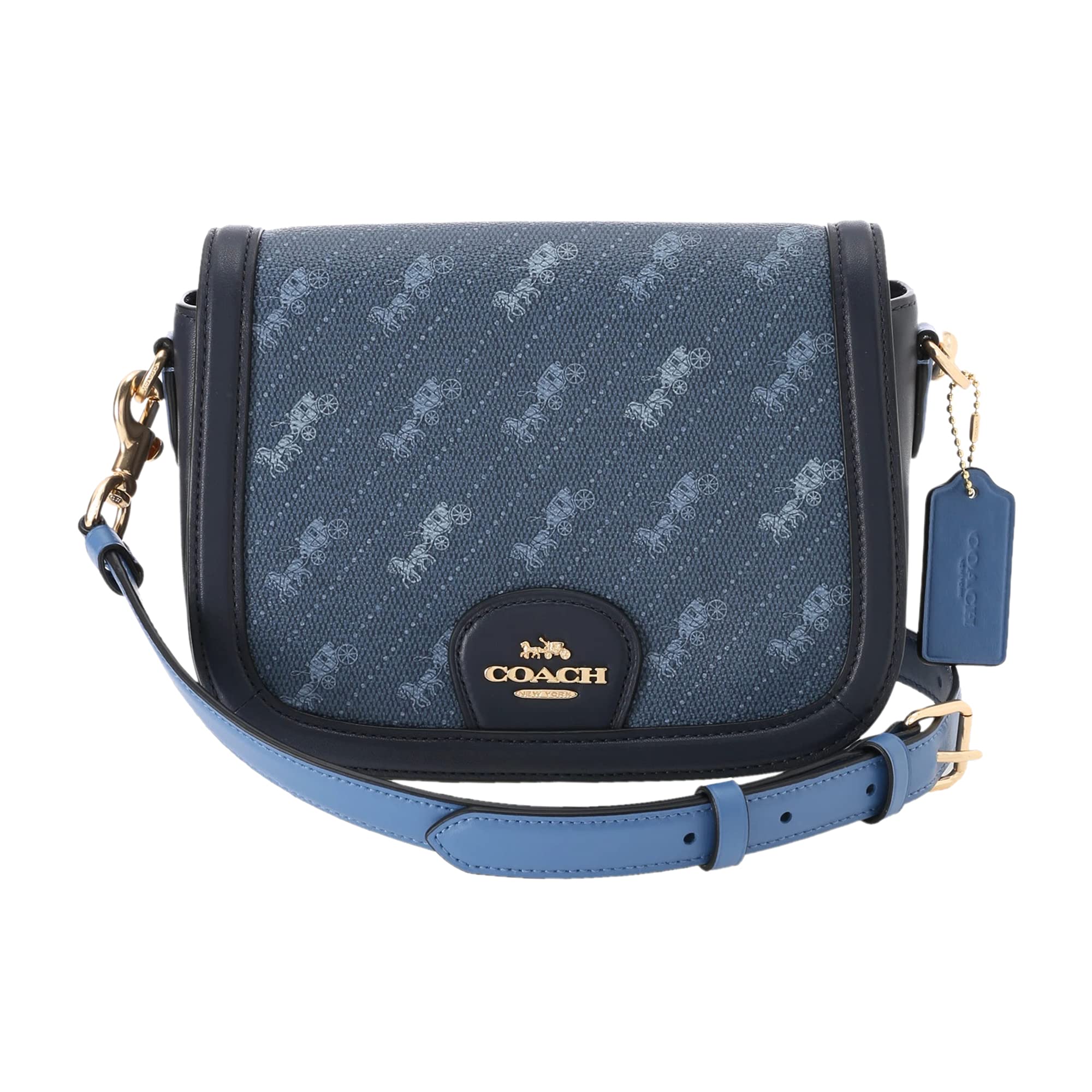 

OUTLET Shoulder Bag C4059 IMDEN Saddle Bag Blue Blue [Coach] [Item]