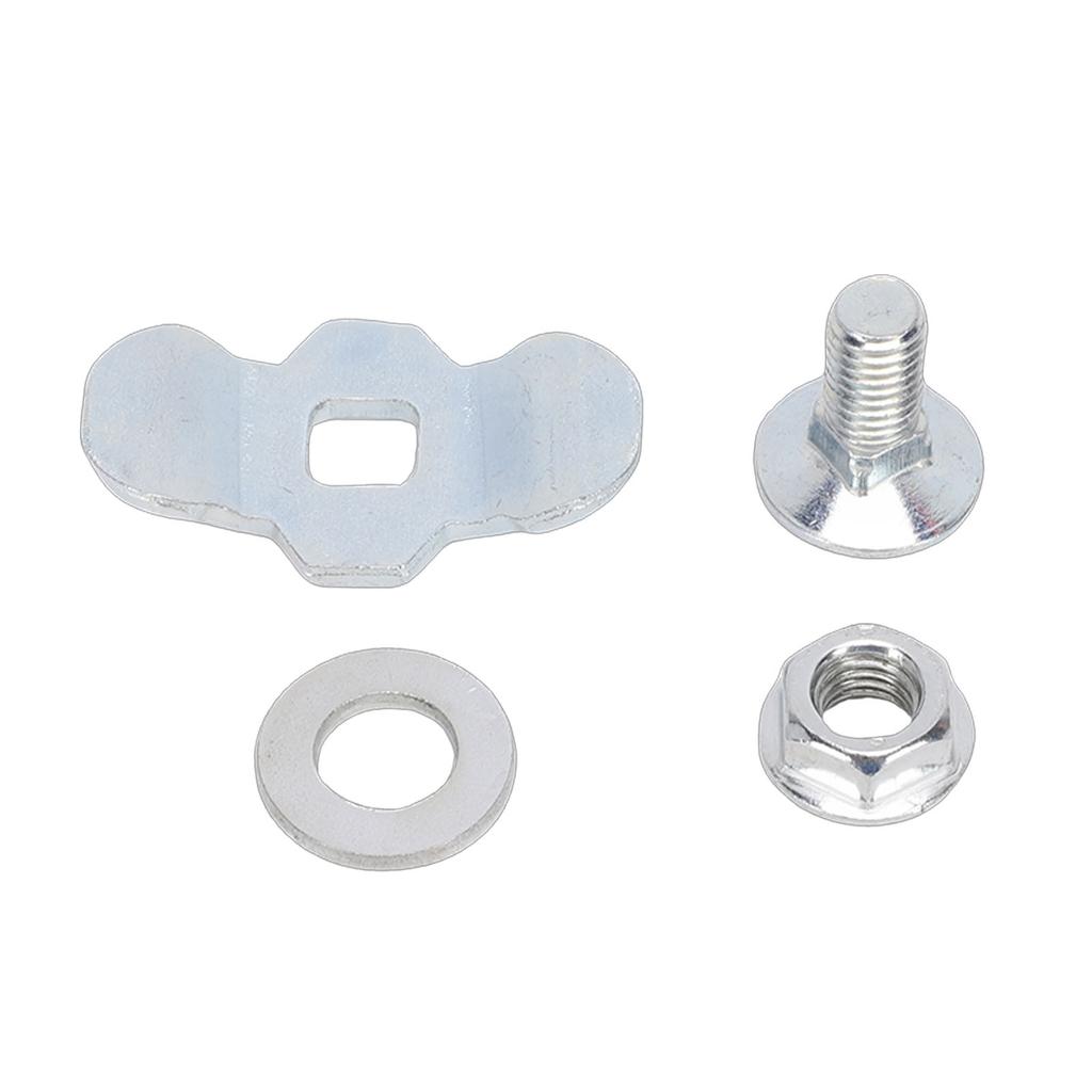 8PCS L Track Threaded Stud Fittings M8x20 6000lb Load Capacity Double Lug Threaded Stud Nuts Silver