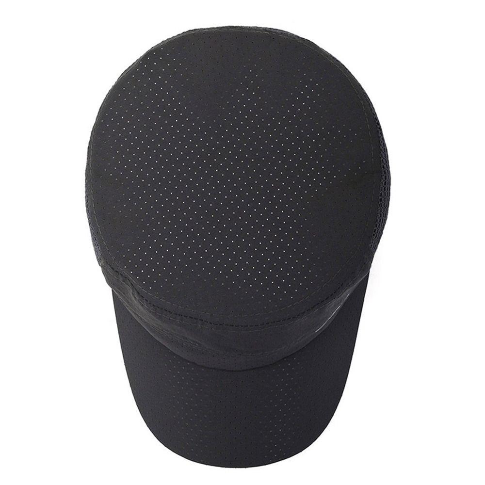 Mesh Flat Top Hat Quick Dry Sun Hat New Peaked Cap  Outdoor