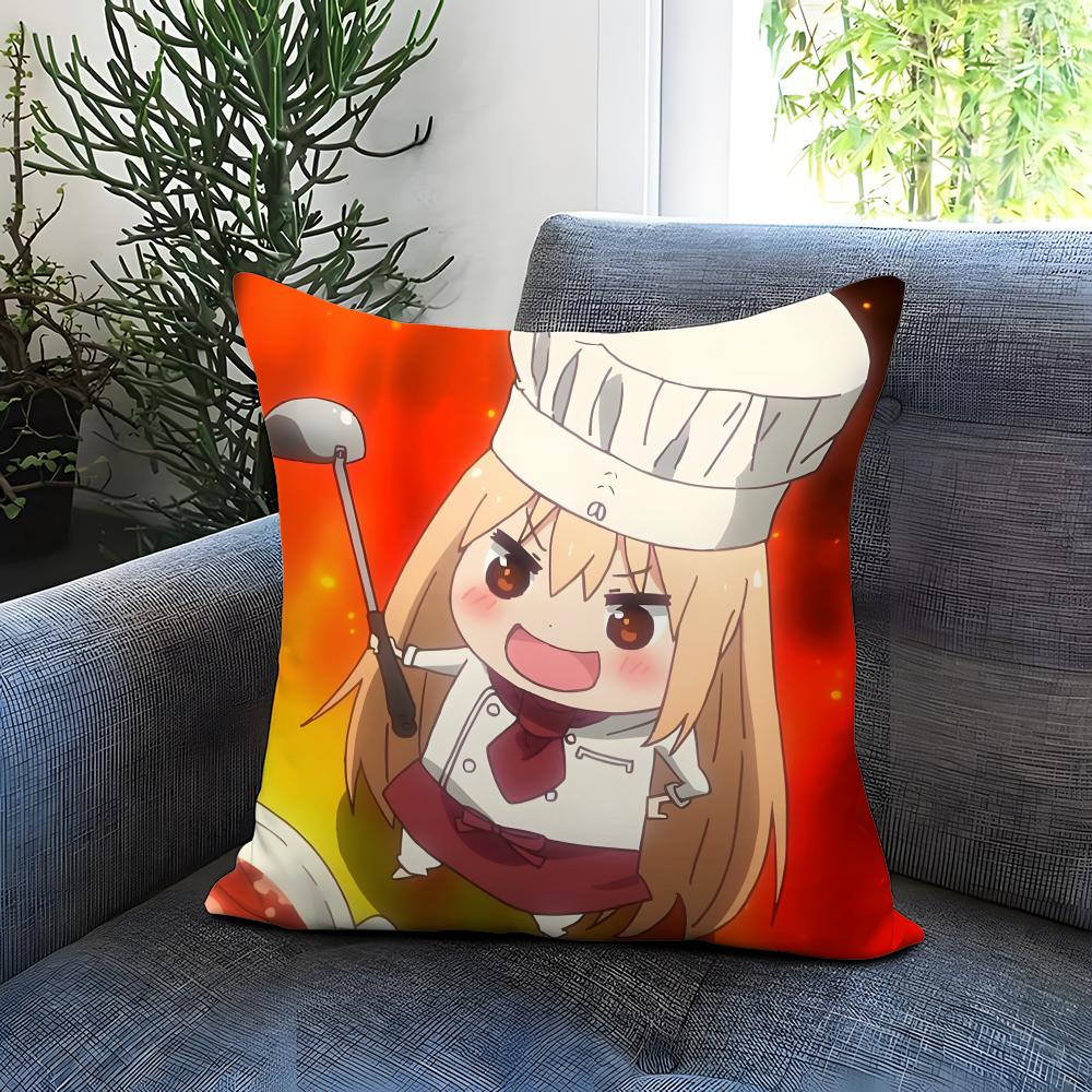 H-HHimouto! Umaru-chanSS Cushion Cover Comfortable Reversible Pillow Cover Ideal for Car Sofa Bedroom & Beyond