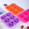 3PCS Silicone 6-Cavity Donut Baking Pan Soft Bread Mold Household Dessert Mold  Cake