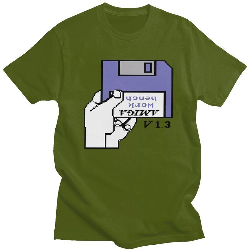 Custom Commodore C64 Game T Shirts Men Pure Cotton Tees Tshirt Clothes