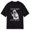 FIGHT OR FLIGHT Bedrucktes Baumwoll-Meme-T-Shirt für Damen und Herren Mode Bequemes Kurzarmshirt FrühlingSommer Neue Kollektion