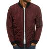 Men's Diamond Short Cotton Jacket with Stand Collar - Winter Collection