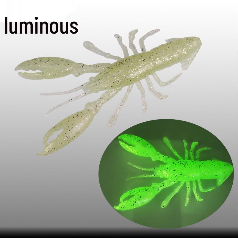 Светящаяся Самоходная Бионическая Приманка-Креветка - Мягкая, Реалистичная Приманка-Рак.