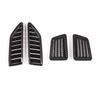 4pcs/Set Car Dashboard Air Conditioning Outlet Frame Cover Trim Fit For Ford Ranger Wildtrak 2015- Auto Interior Accessories