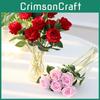 Bouquet Velvet Rose For Wedding Photography Home Office Decoration Gift For Teens