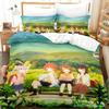 Non Non Biyori Bedding Set Single Twin Full Queen King Size Bed Set Adult Kid Bedroom Duvetcover Sets Anime Parure De Lit Bed